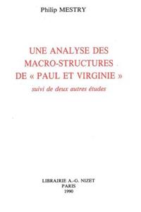 Une Analyse Des Macro-Structures de Paul Et Virginie