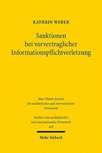 Sanktionen bei vorvertraglicher Informationspflichtverletzung