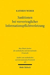 Sanktionen Bei Vorvertraglicher Informationspflichtverletzung