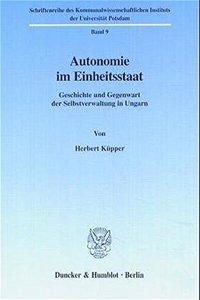 Autonomie Im Einheitsstaat