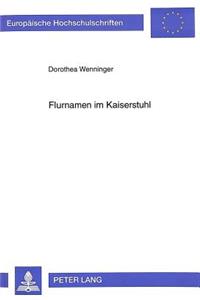 Flurnamen Im Kaiserstuhl