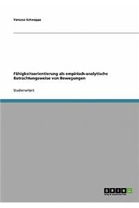 Fähigkeitsorientierung als empirisch-analytische Betrachtungsweise von Bewegungen