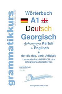 Wörterbuch Deutsch - Georgisch - Englisch Niveau A1