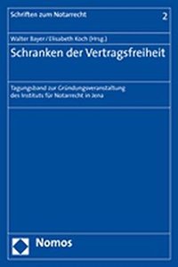 Schranken Der Vertragsfreiheit