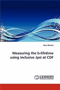Measuring the b-lifetime using inclusive Jpsi at CDF