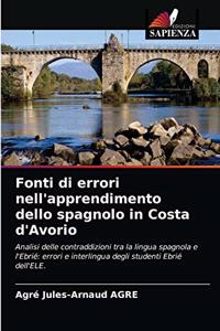 Fonti di errori nell'apprendimento dello spagnolo in Costa d'Avorio