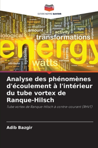 Analyse des phénomènes d'écoulement à l'intérieur du tube vortex de Ranque-Hilsch