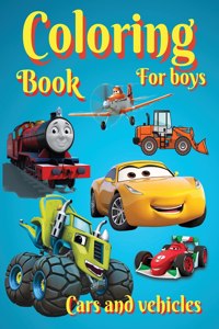 Coloring Books For Boys Cars and Vehicles