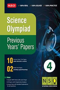 MTG Science (NSO) Olympiad Previous Years Papers with Mock Test Papers Class 4 - Sample OMR Sheet with Chapterwise Analysis | SOF Olympiad Books For 2023-24 Exam MTG Editorial Board