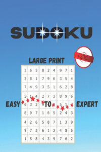 sudoku large print easy to expert