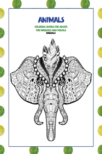 Mandala Coloring Books for Adults for Markers and Pencils - Animals