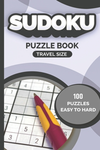 sudoku puzzle book travel size 100 PUZZLES EASY TO HARD