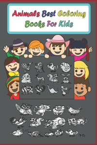 Animals best coloring books for kids