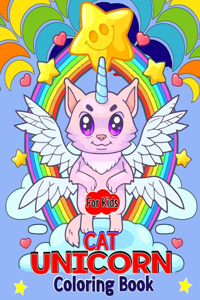 Cat Unicorn Coloring Book for Kids