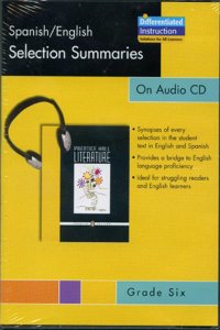 Prentice Hall Literature Spanish English Summaries Audio CD Grade 6