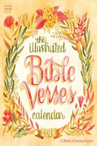 Illustrated Bible Verses Wall Calendar 2018