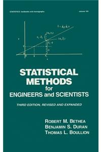 Statistical Methods for Engineers and Scientists