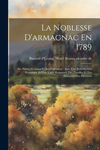 La Noblesse D'armagnac En 1789
