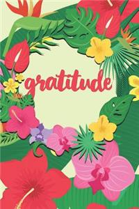 Gratitude: Pretty Journal & Diary Notebook for Girls, Teens, and Women: 120 6x9 Lined Pages With Beautiful Flowers for Writing and Drawing Colorful Floral Art 