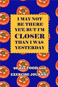 90 Day Food and Exercise Journal