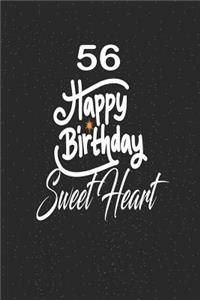 56 happy birthday sweetheart