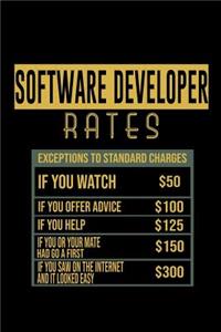 Software developer Rates