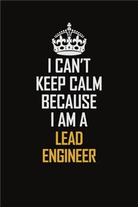 I Can't Keep Calm Because I Am A Lead Engineer
