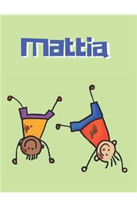 Mattia Personalized Sketchbook Journal Notebook