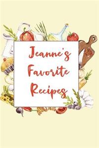 Jeanne's Favorite Recipes