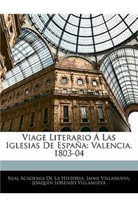 Viage Literario Á Las Iglesias De España