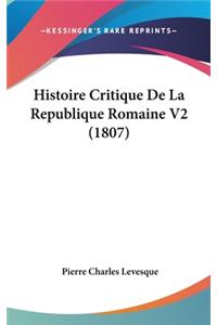 Histoire Critique de La Republique Romaine V2 (1807)