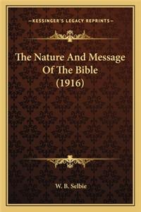 Nature and Message of the Bible (1916)