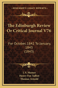 The Edinburgh Review Or Critical Journal V76