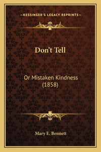Don't Tell