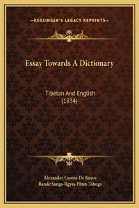 Essay Towards A Dictionary