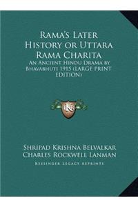 Rama's Later History or Uttara Rama Charita