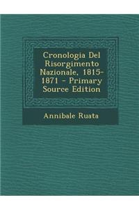 Cronologia del Risorgimento Nazionale, 1815-1871