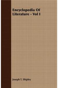 Encyclopedia of Literature - Vol I