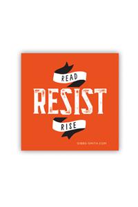 Read Resist Rise Sticker