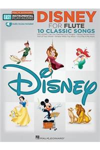 Disney - 10 Classic Songs Instrumental Play-Along - Flute (Book/Online Audio)