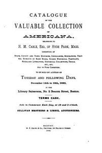Catalogue of the Valuable Collection of Americana