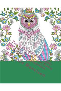 Fun Adult Coloring Book: Beautiful Animals for Stress Relief and Relaxation
