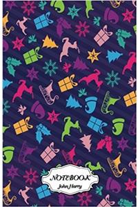Notebook Journal Dot-grid,graph,lined,blank No Lined - Notebook Christmas Pattern: Small Pocket Notebook / Journal / Diary