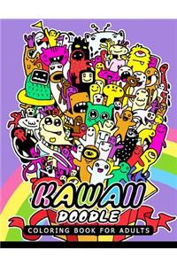 Kawaii Doodle Coloring Book for Adults