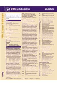 CPT 2013 Express Reference Coding Card Pediatrics