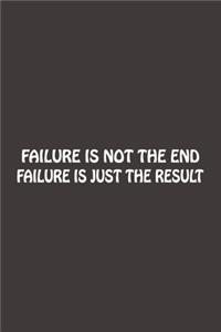 Failure Is Not The End, Failure Is Just The Result