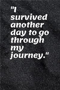 I survived another day to go through my journey