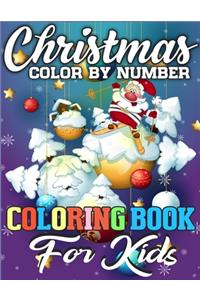 Christmas Color By Number Coloring Book for Kids