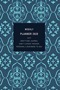 Weekly Planner 2020 with Gratitude Journal, Habit & Mood Tracker, Personal & Business TO-DOs