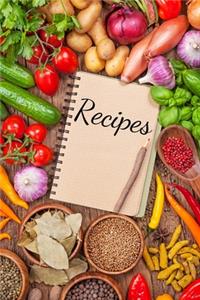 Recipe book Recipe Journal Notebook Blank Cook book